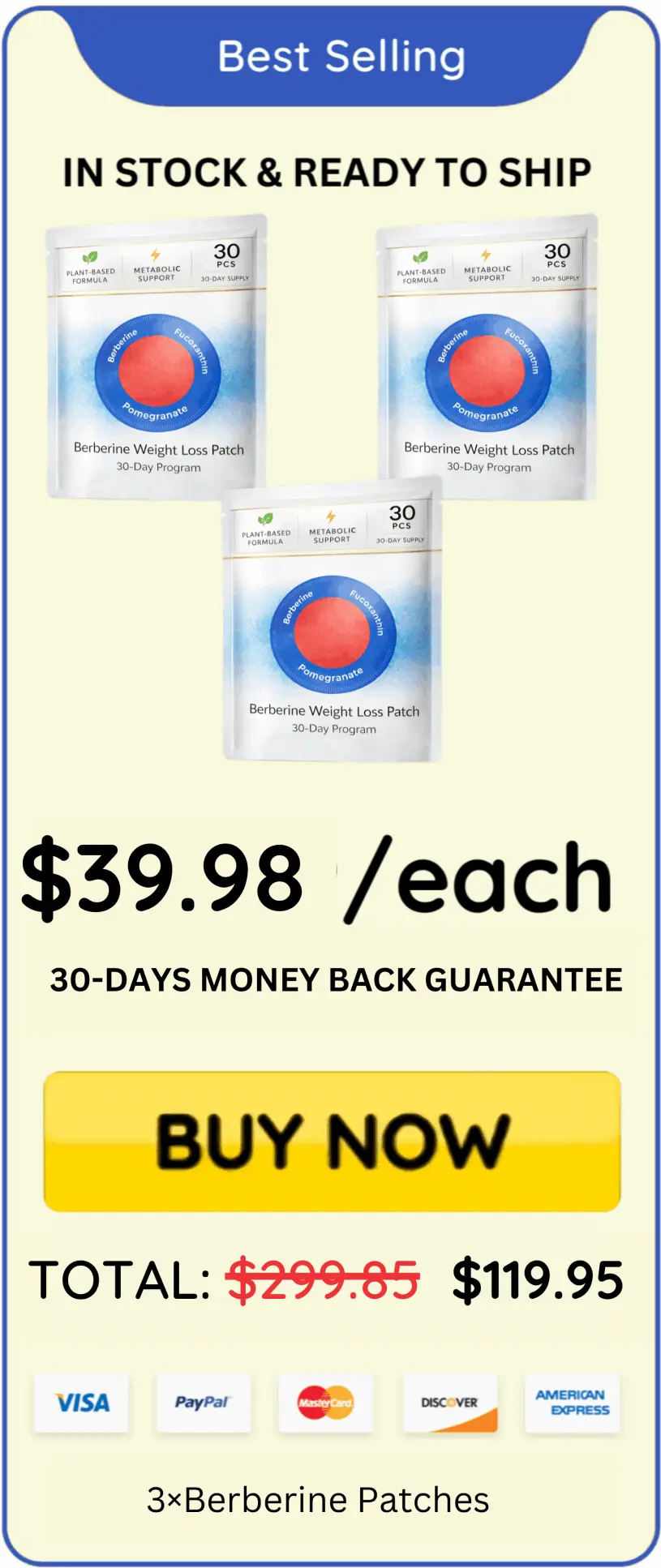 Berberine Patches offer price